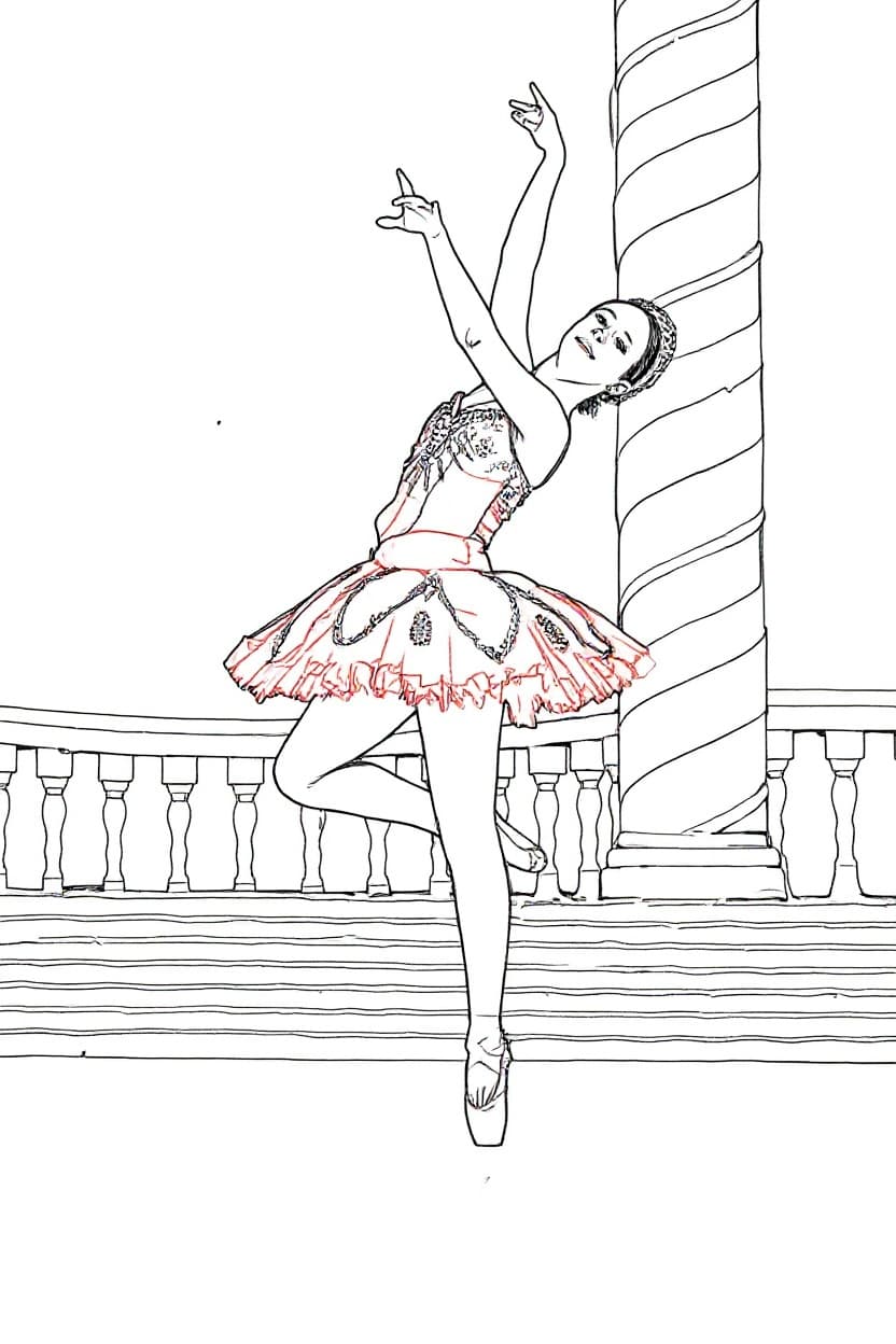 Transform image to line-art art style