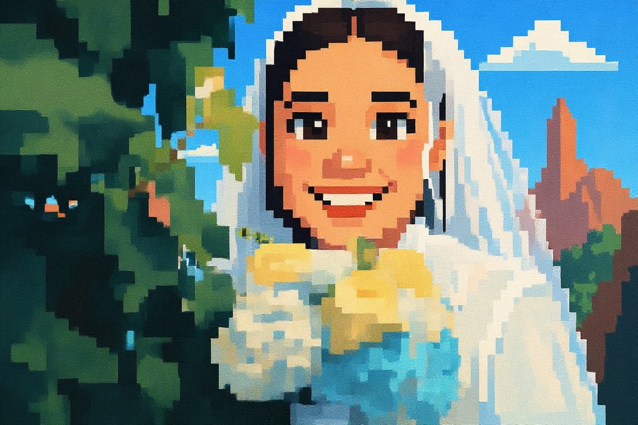 Transform image to pixel-art art style