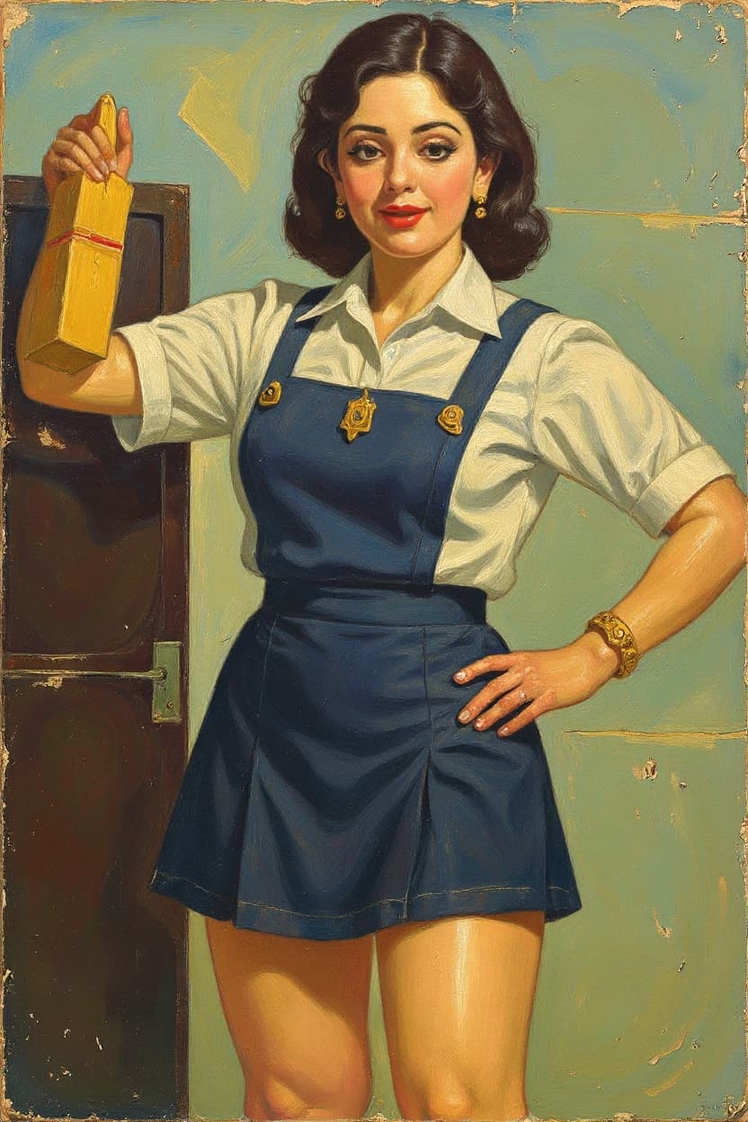 Transform image to vintage art style