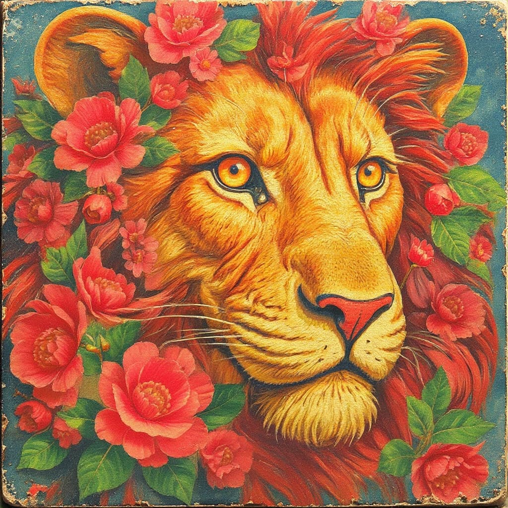 Transform image to vintage art style