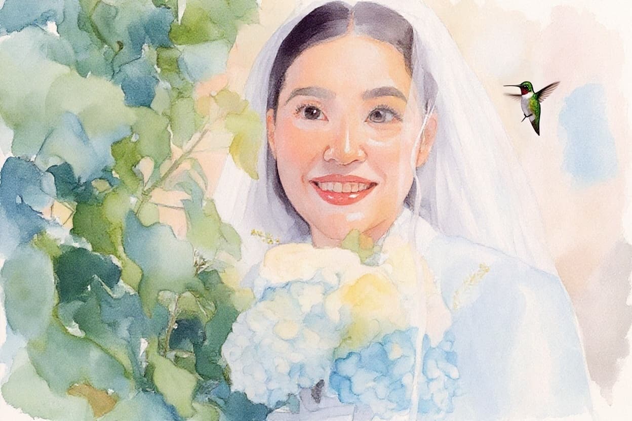 Transform image to watercolor art style