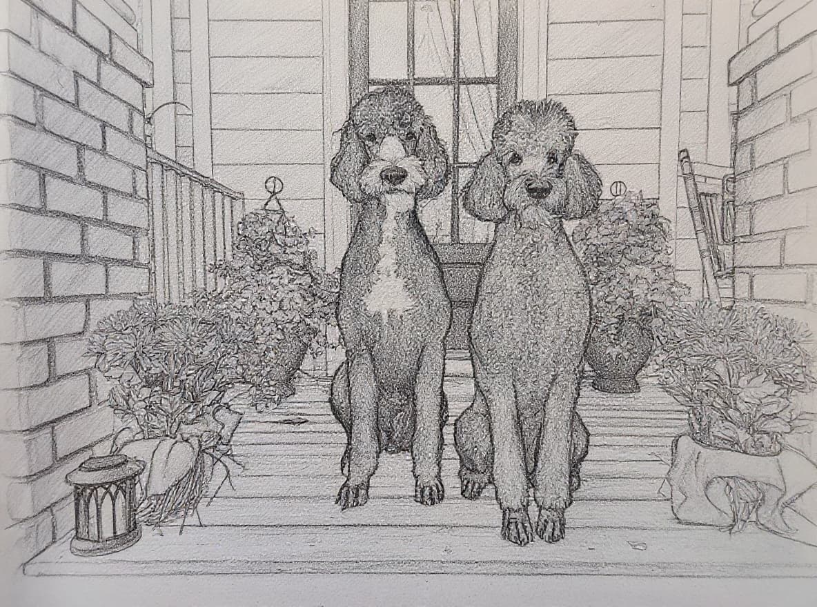 Transform image to sketch art style