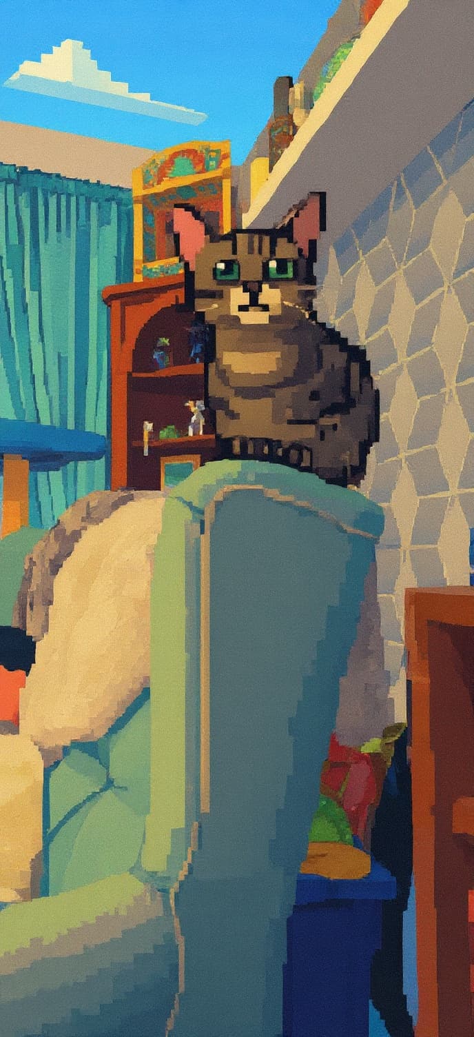 Transform image to pixel-art art style