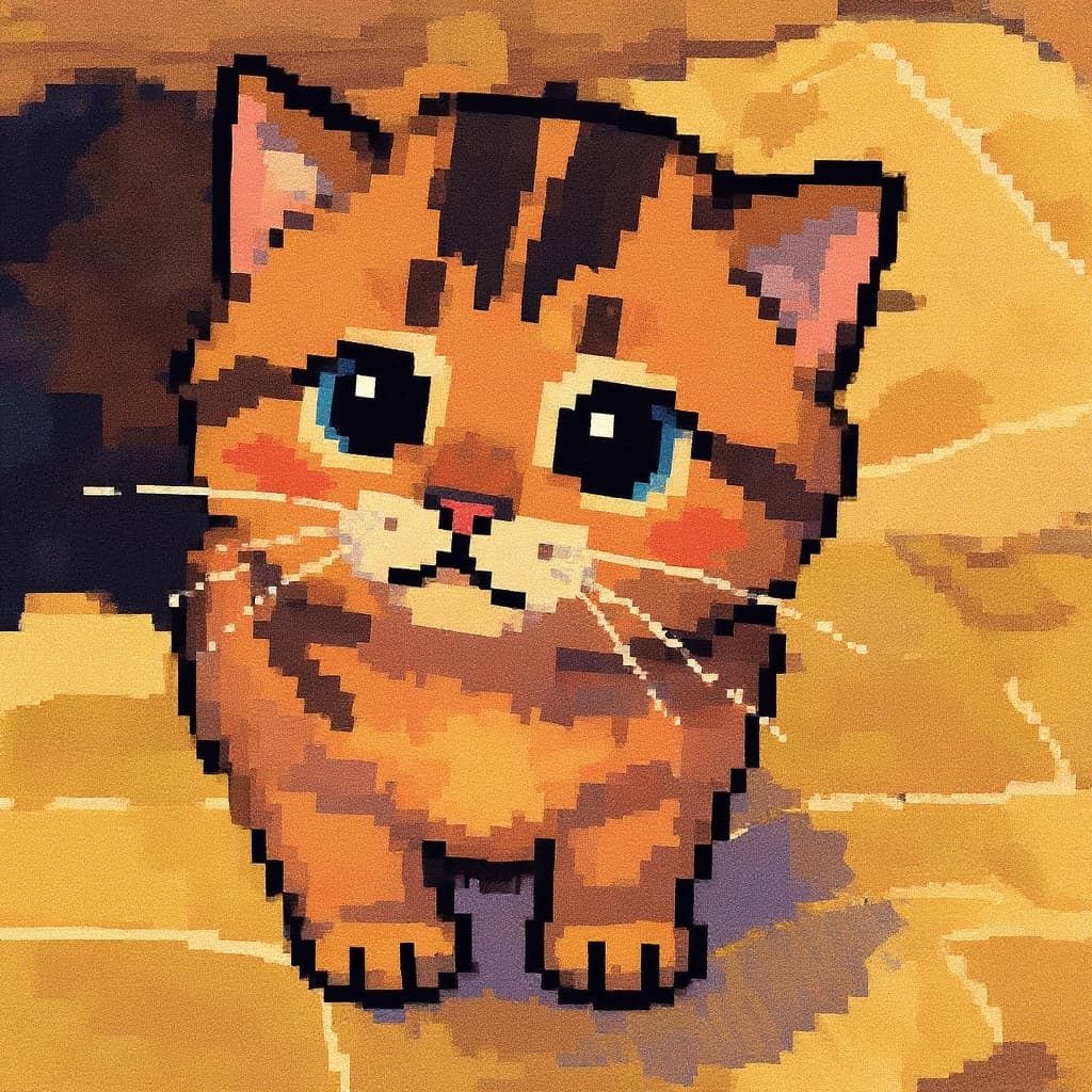Transform image to pixel-art art style