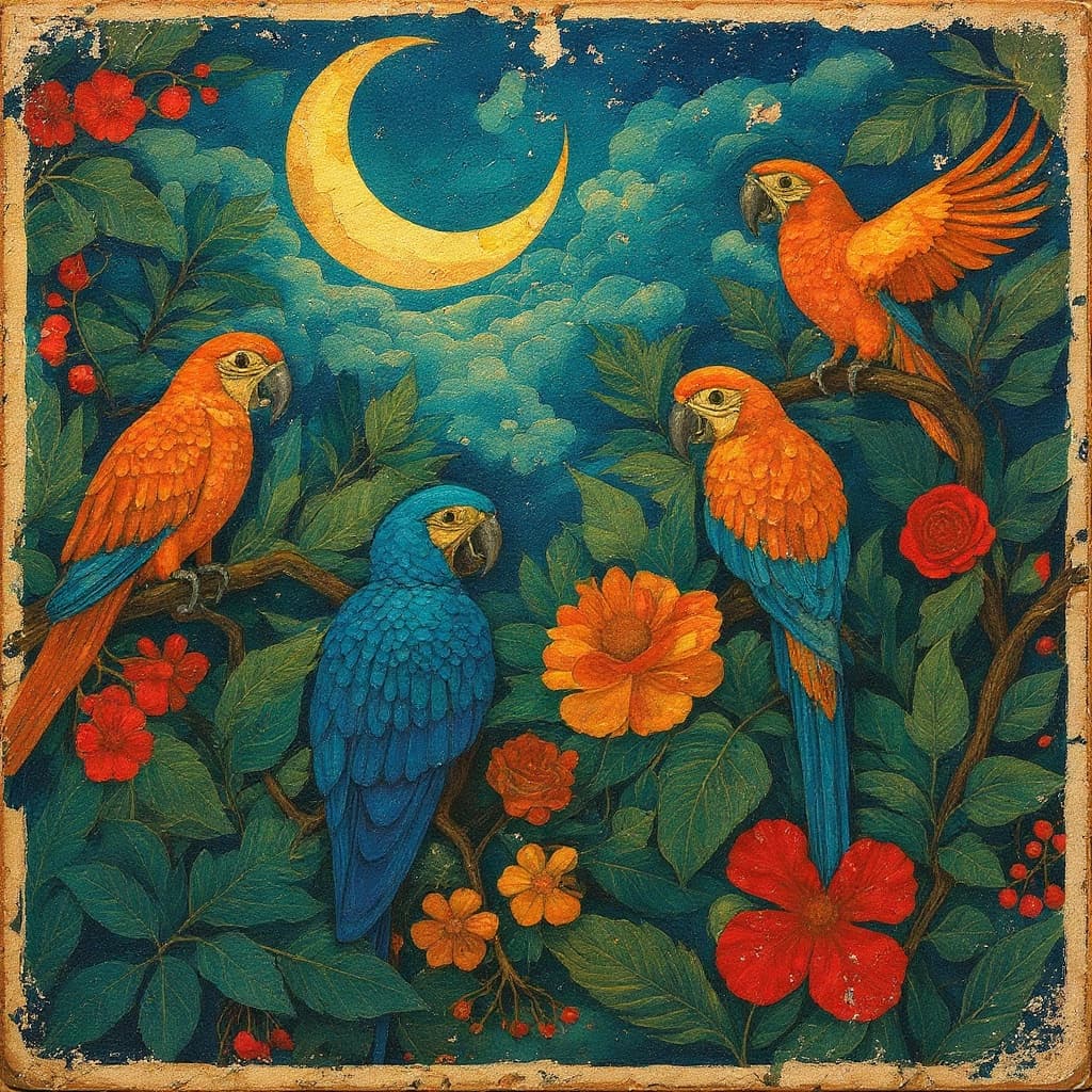 Transform image to vintage art style