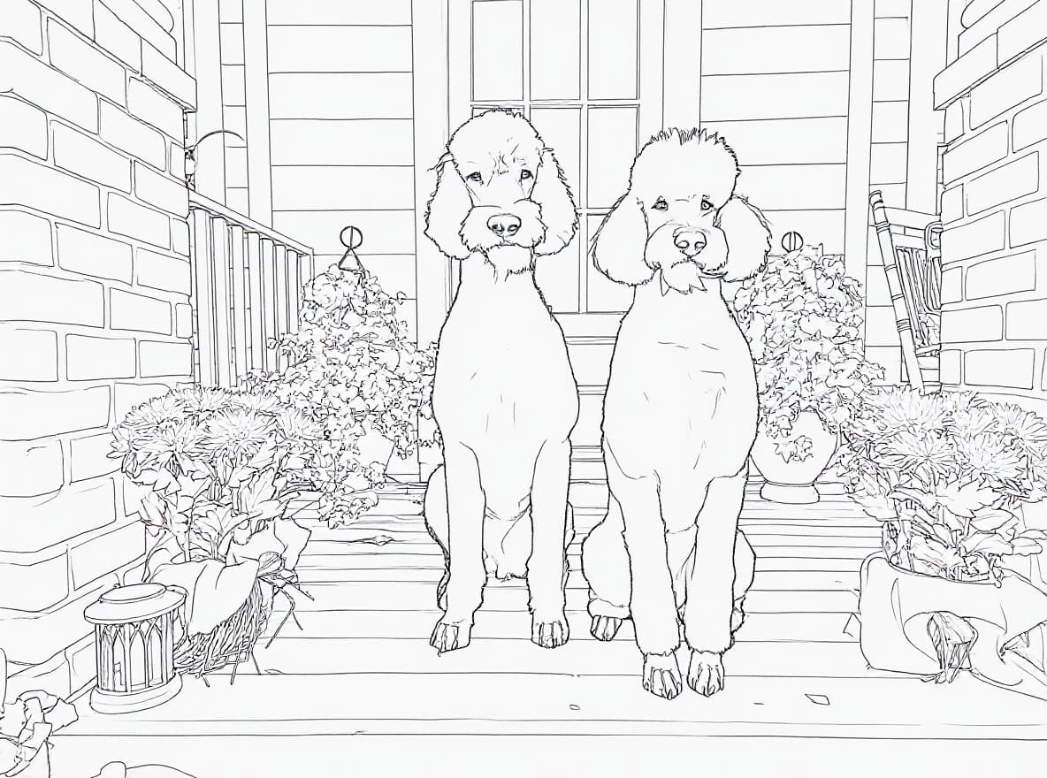 Transform image to line-art art style