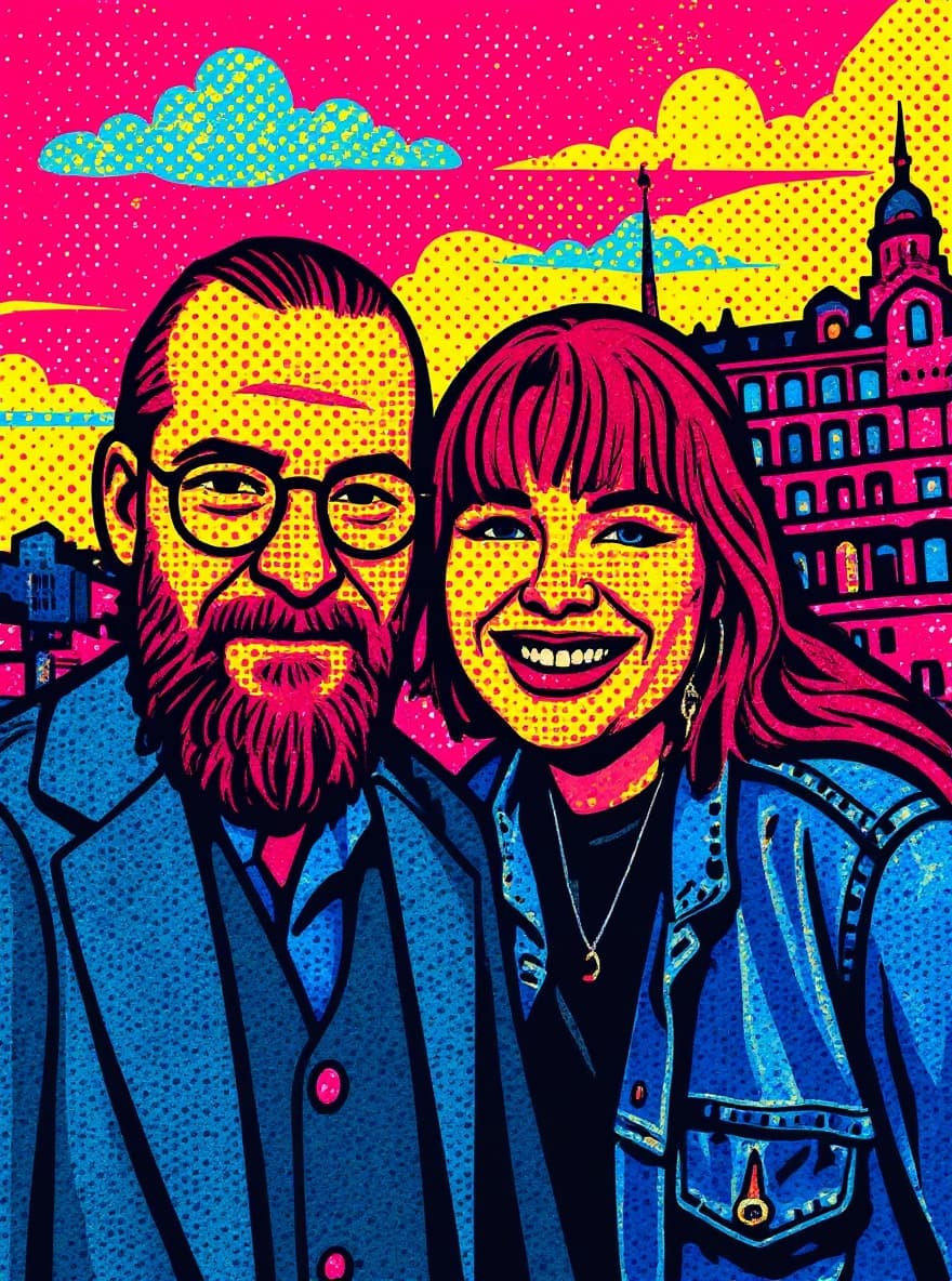 Transform image to pop-art art style