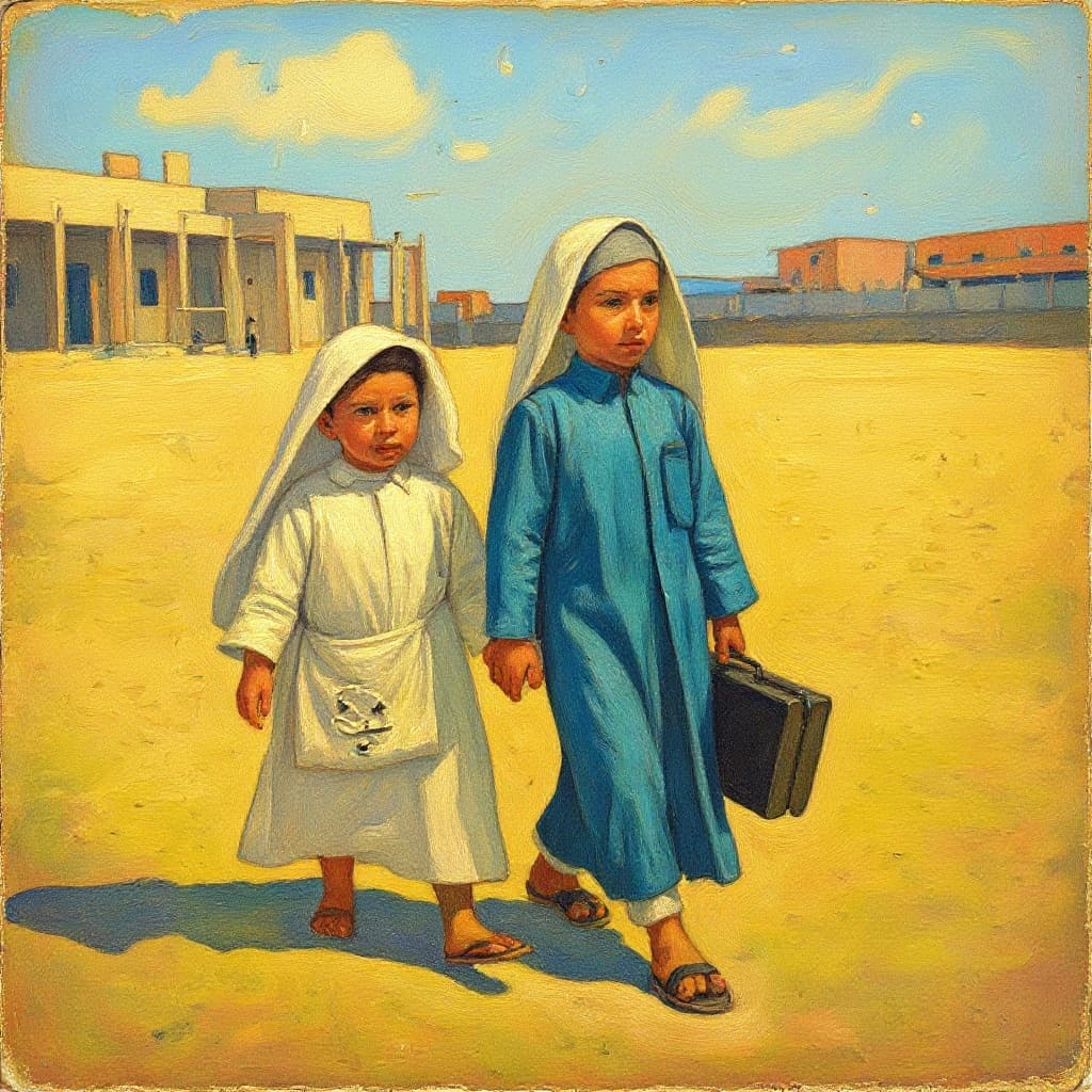 Transform image to vintage art style