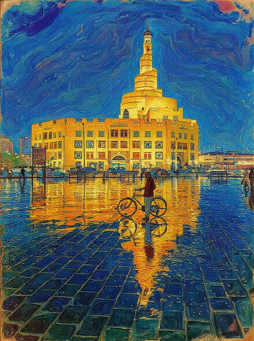 Transform image to vintage art style