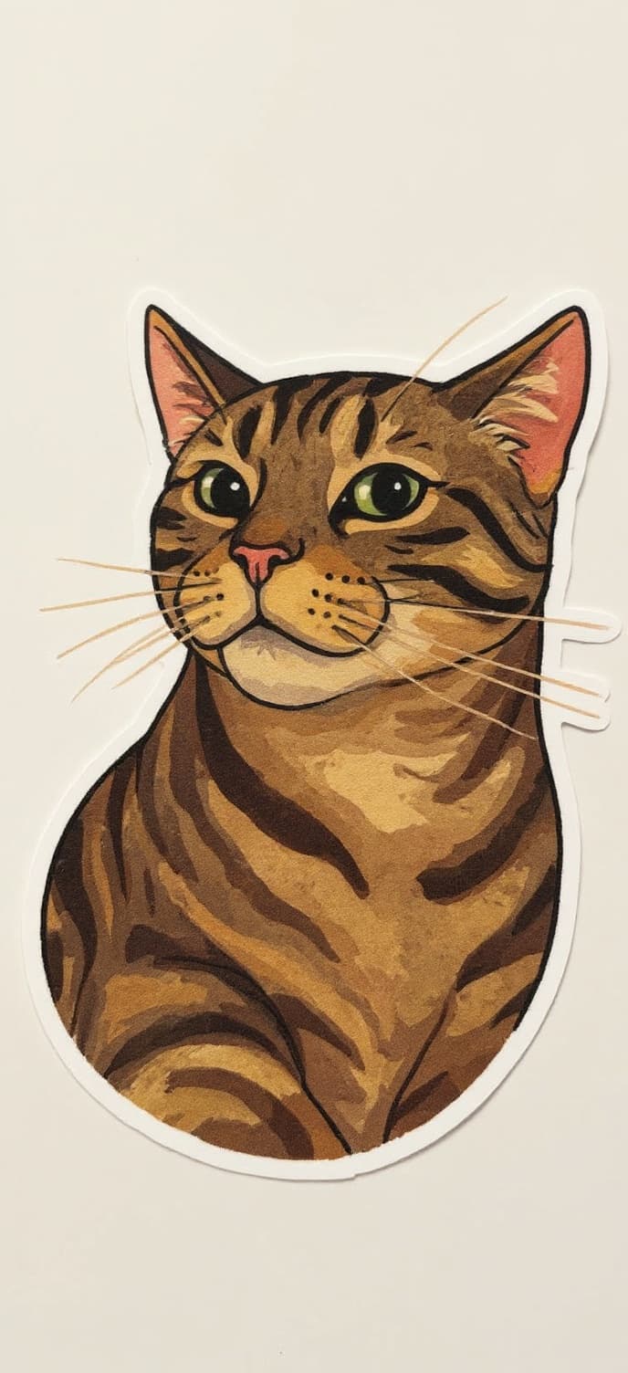 Transform image to cartoon-sticker art style