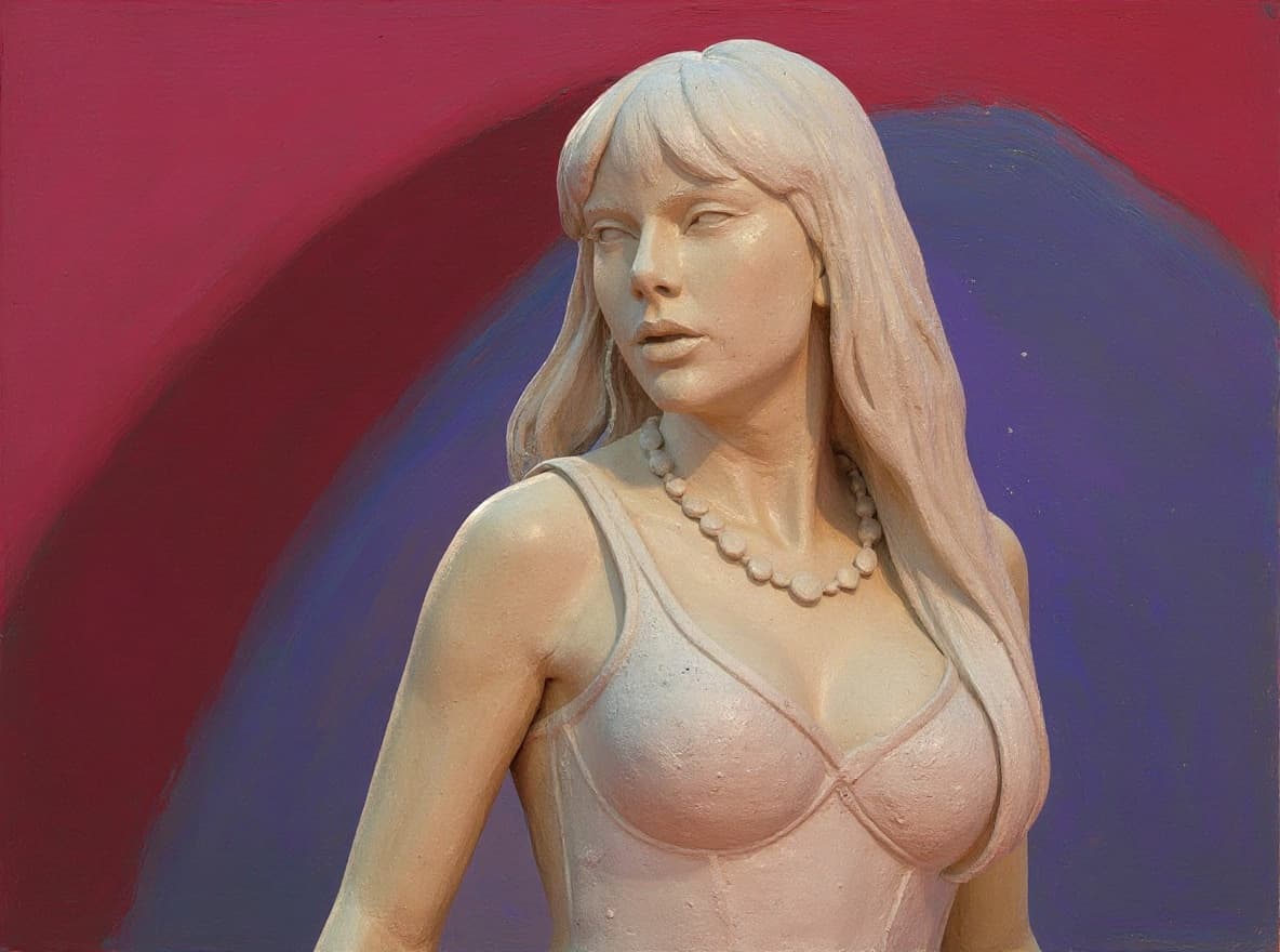 Transform image to sculpture art style