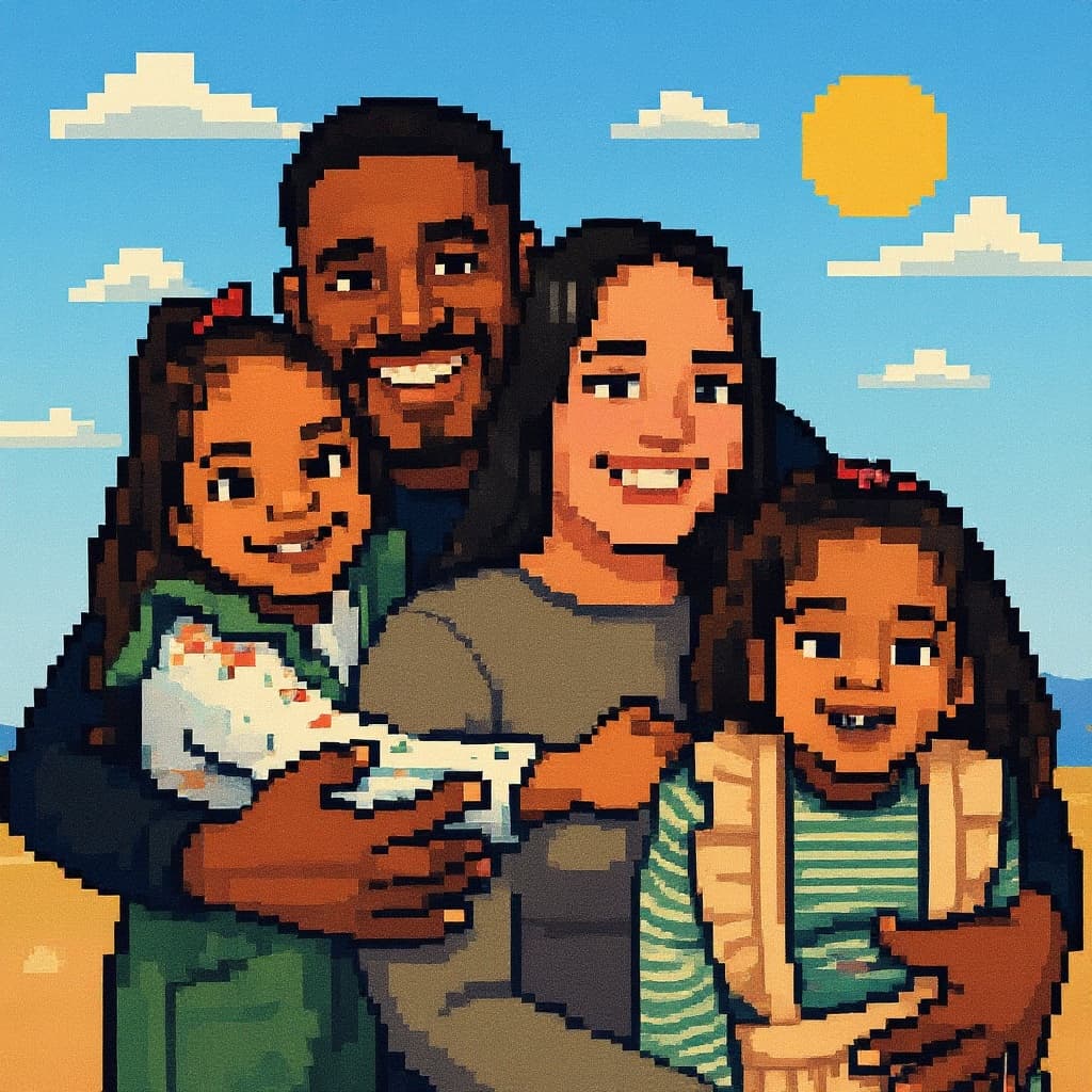 Transform image to pixel-art art style