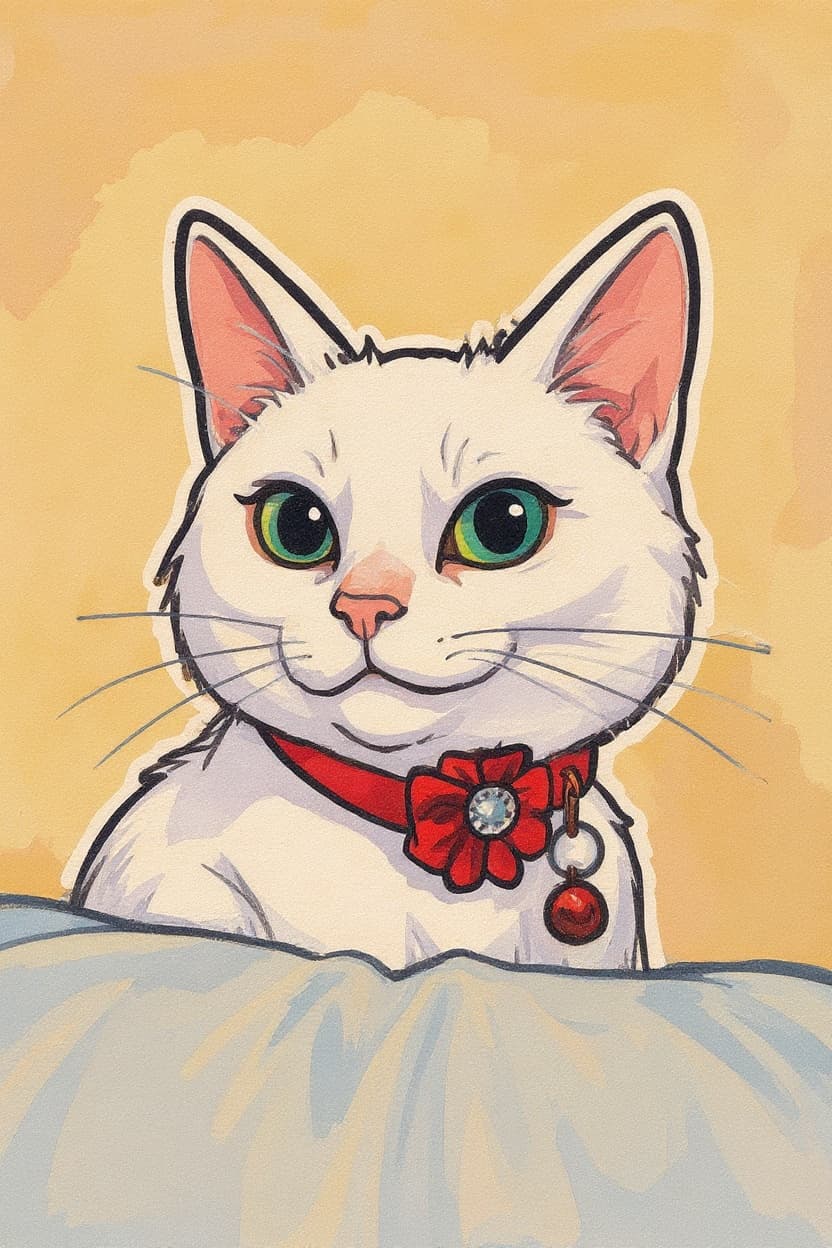 Transform image to cartoon-sticker art style