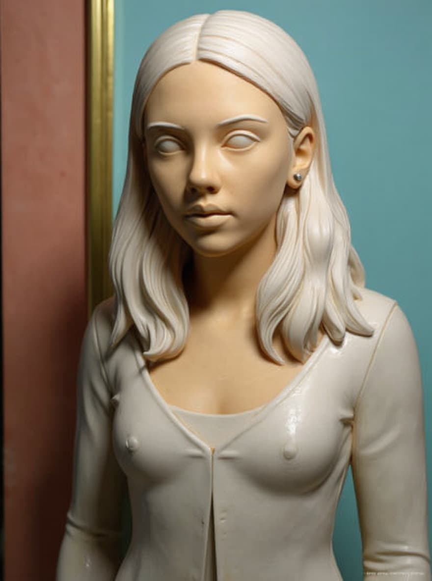 Transform image to sculpture art style