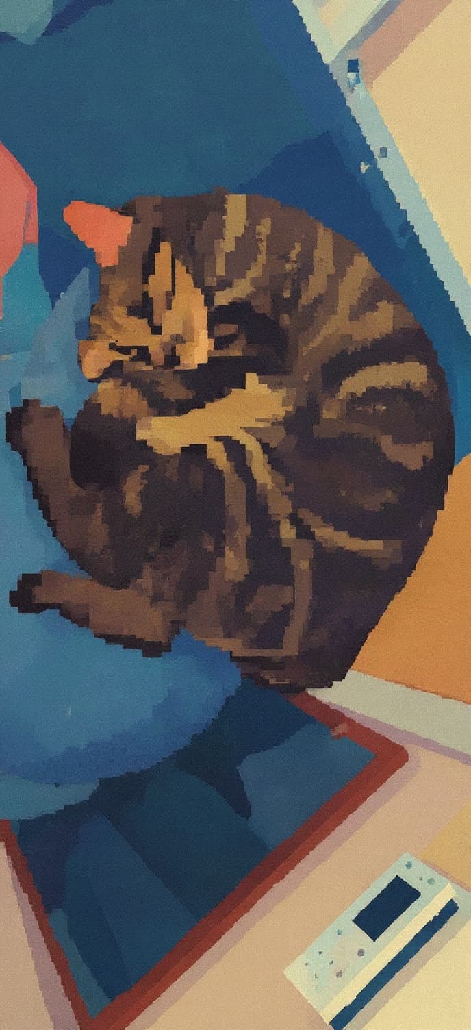Transform image to pixel-art art style