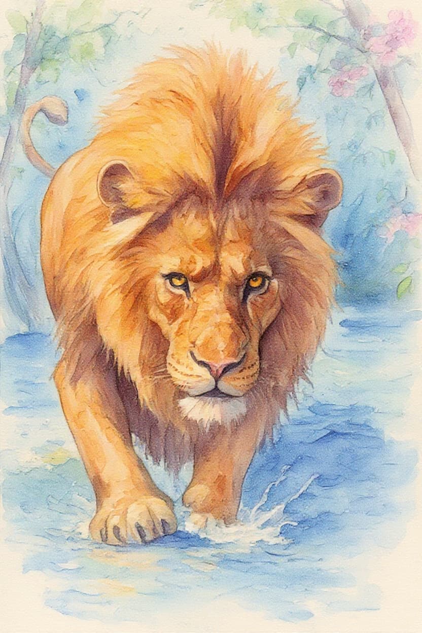 Transform image to watercolor art style