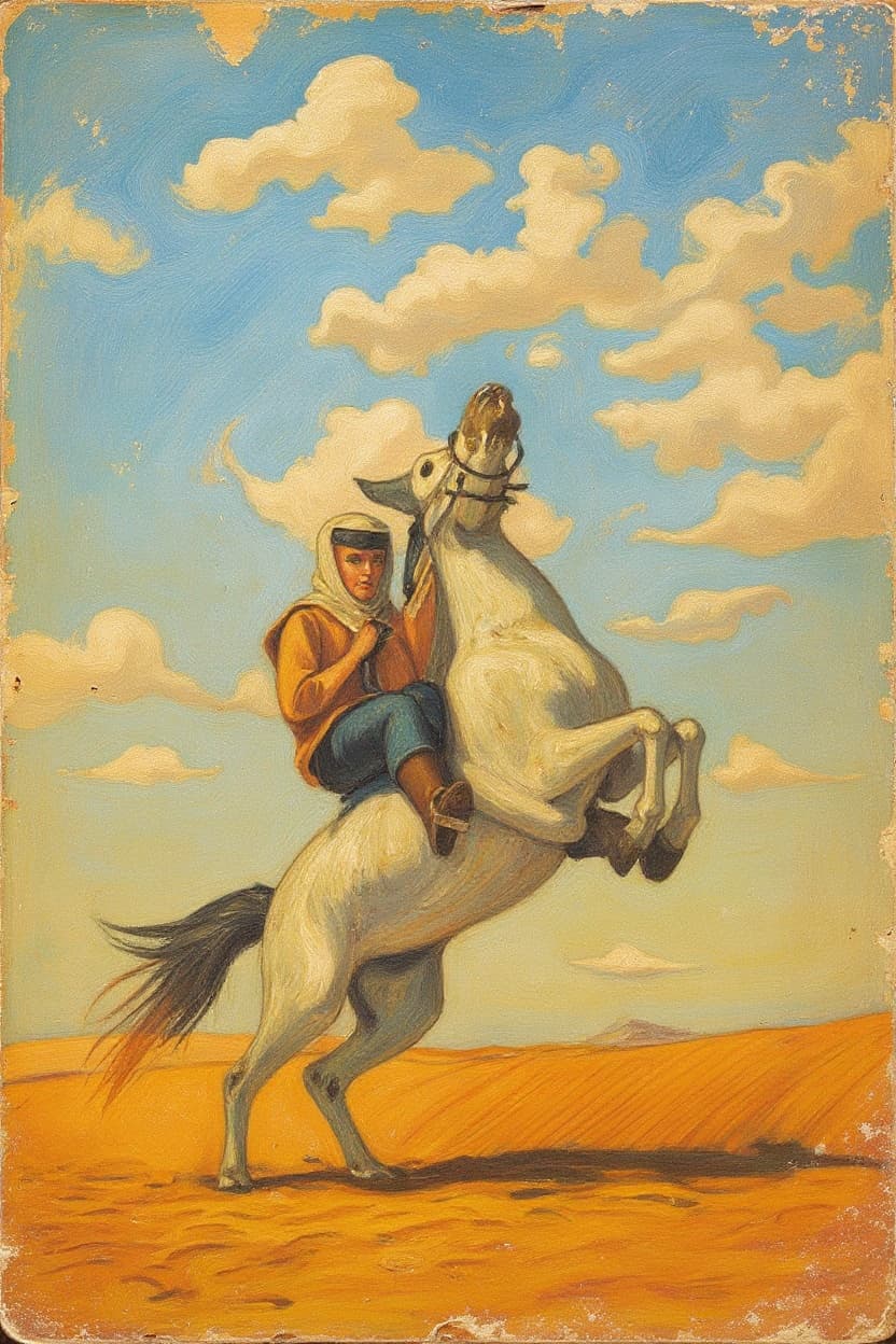 Transform image to vintage art style