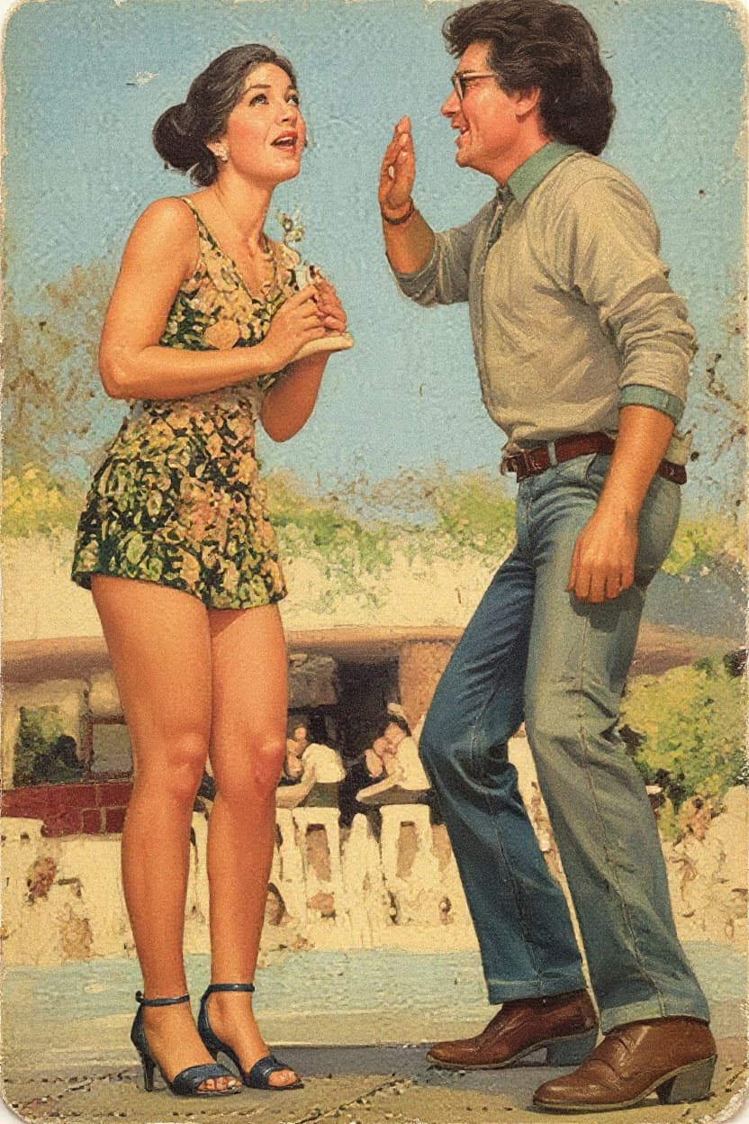 Transform image to vintage art style