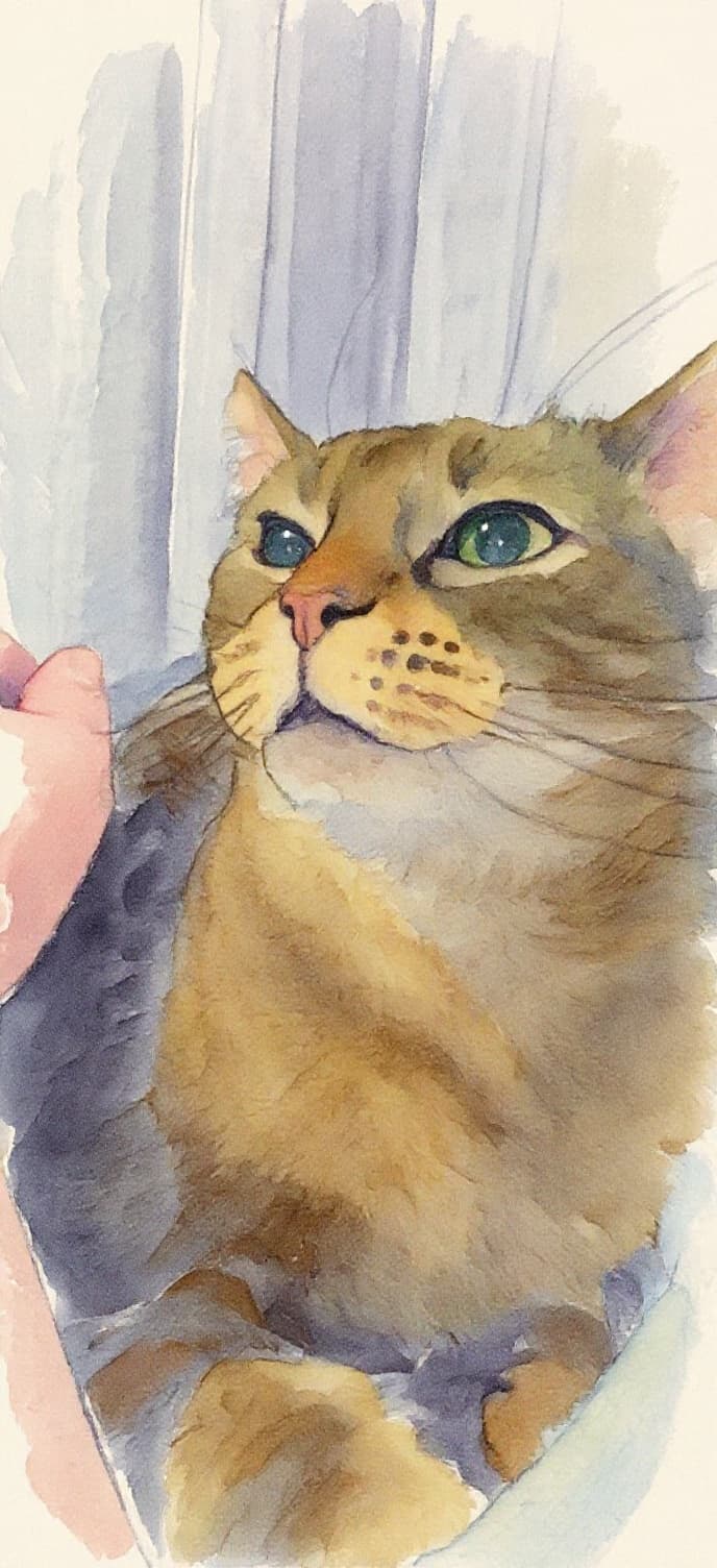 Transform image to watercolor art style