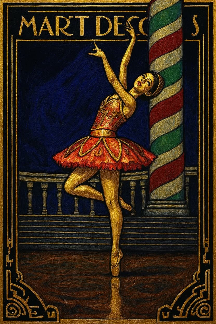 Transform image to art-deco art style