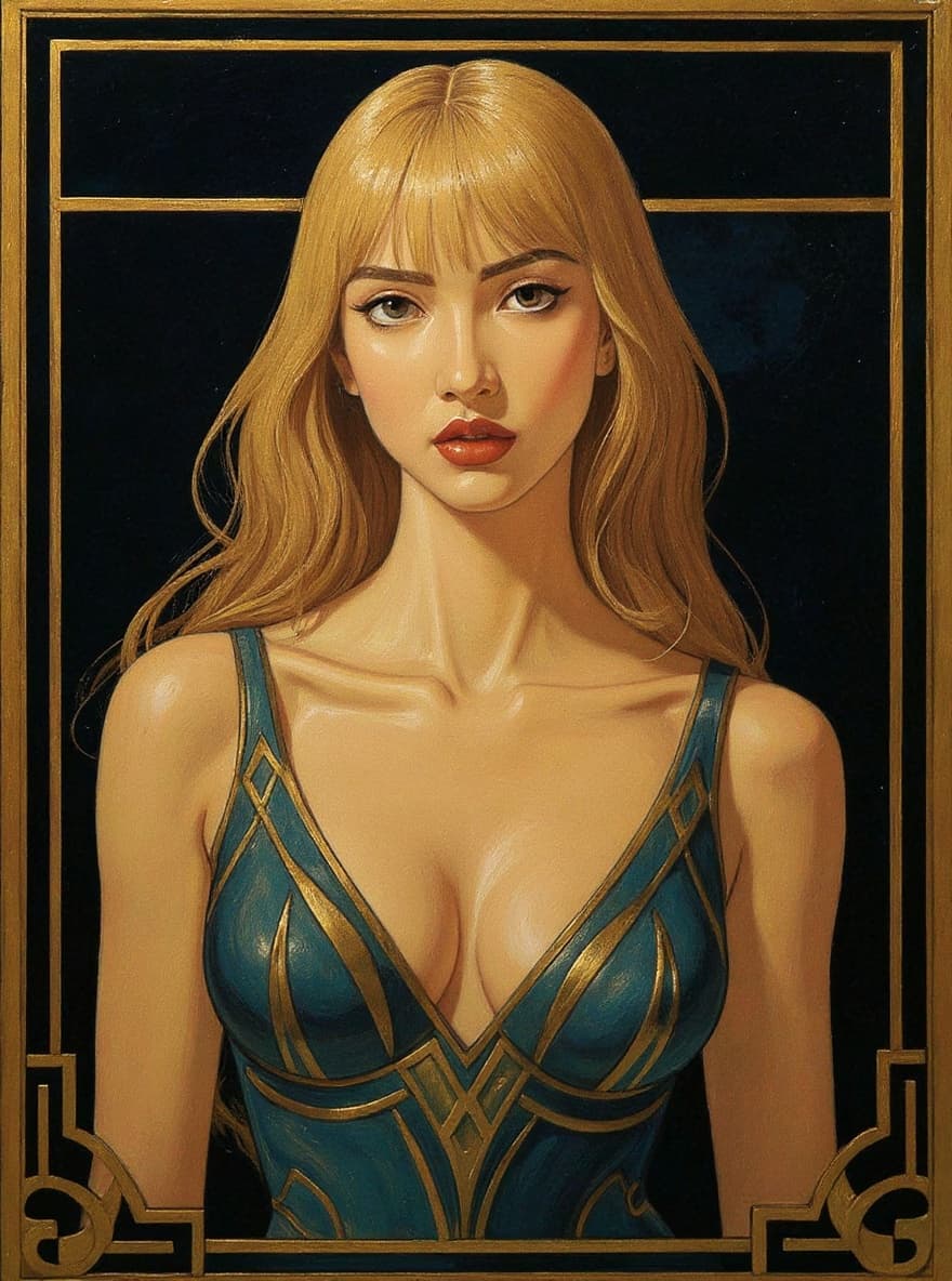 Transform image to art-deco art style