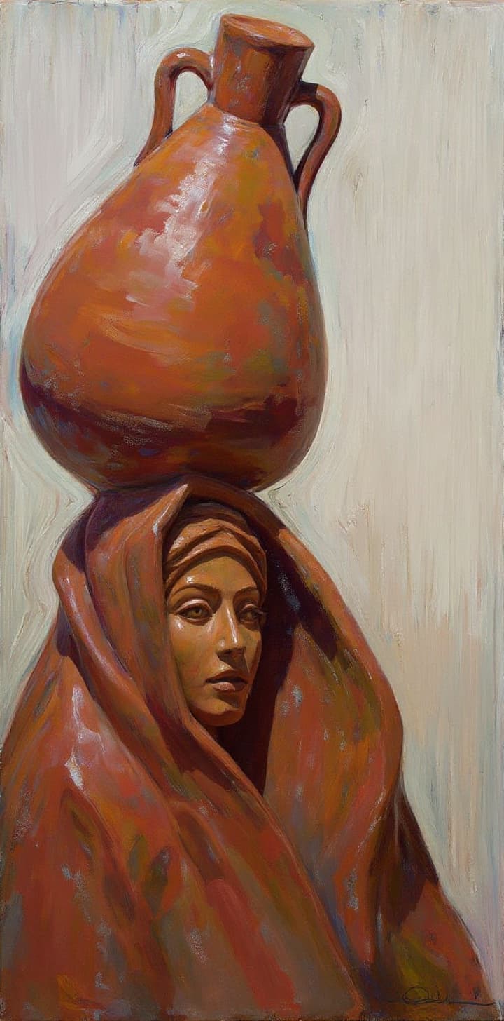 Transform image to sculpture art style