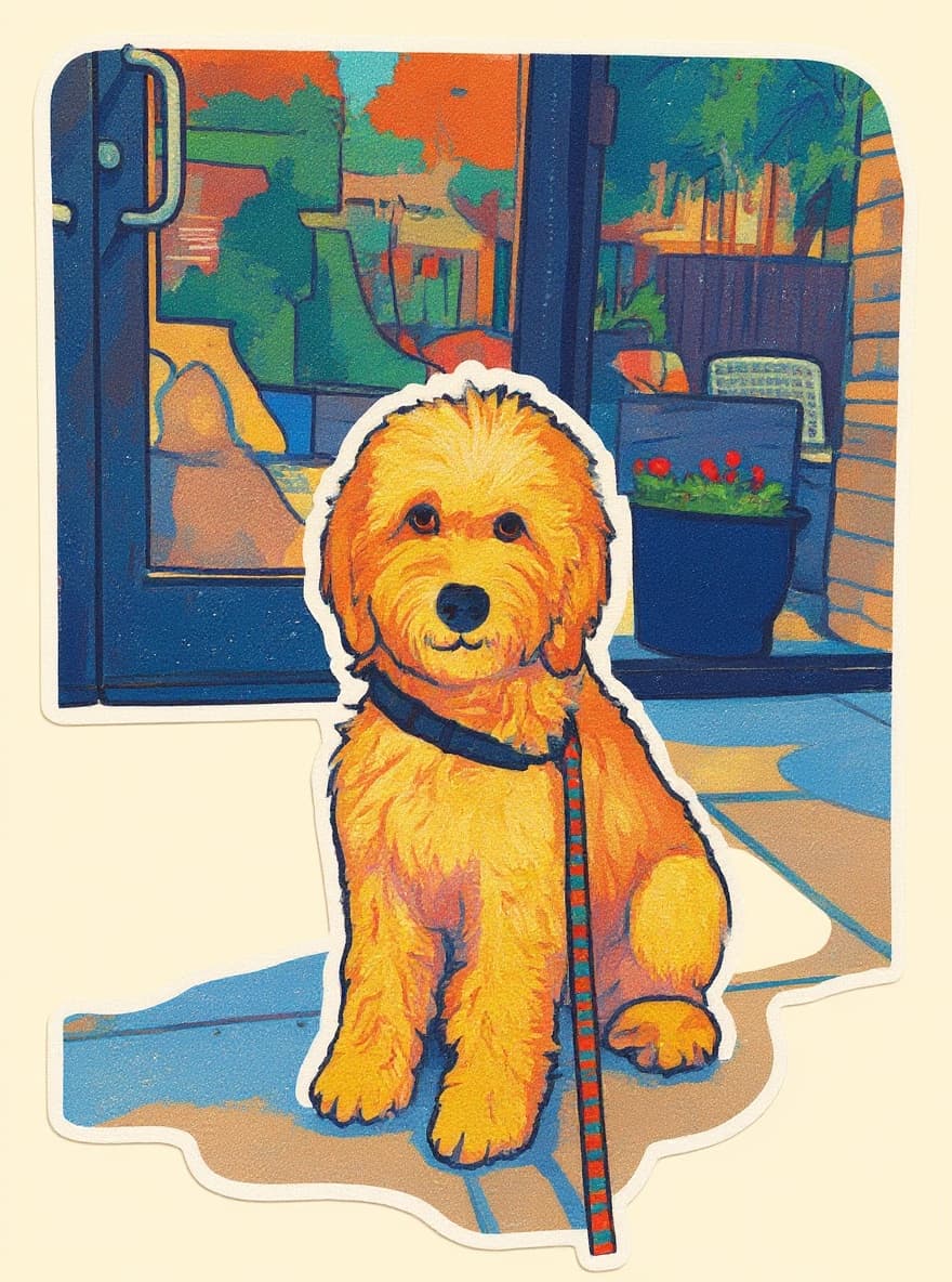 Transform image to cartoon-sticker art style