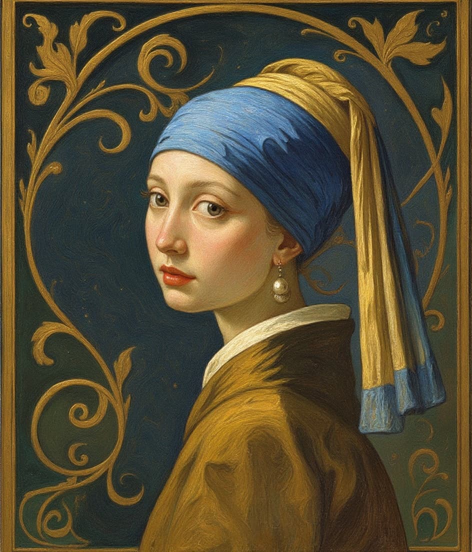 Transform image to art-nouveau art style