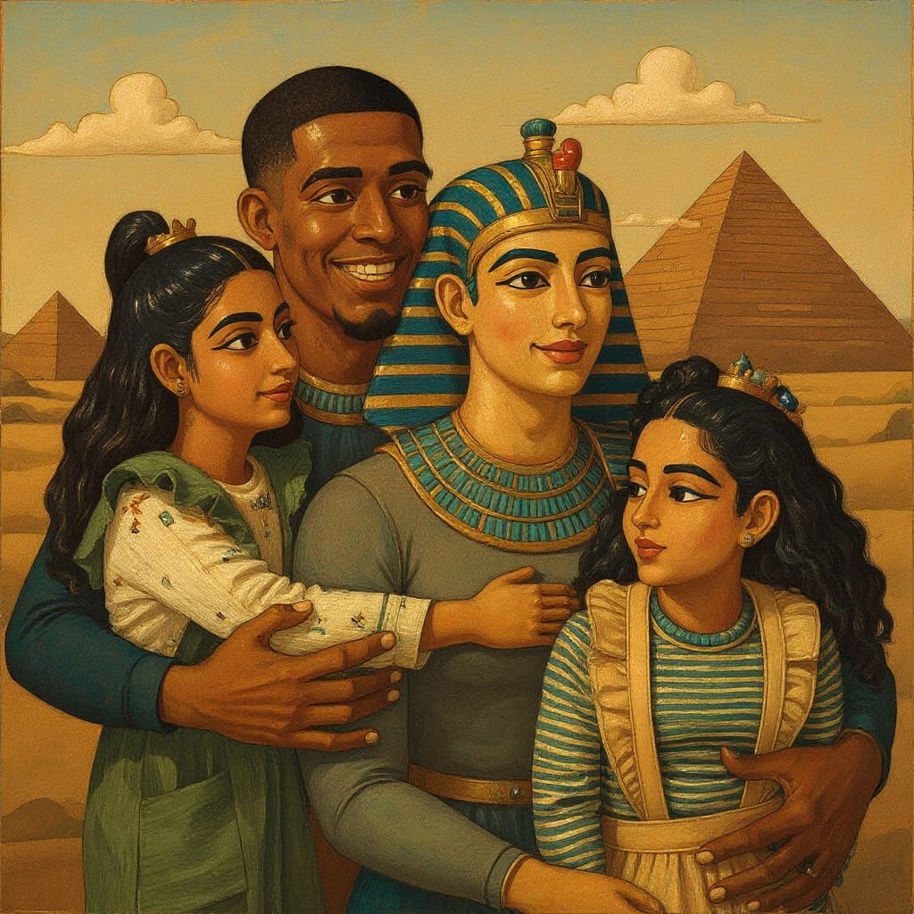 Transform image to egyptian art style
